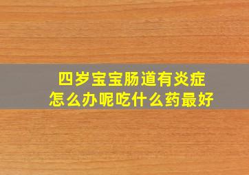 四岁宝宝肠道有炎症怎么办呢吃什么药最好