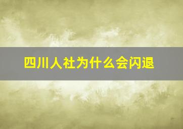 四川人社为什么会闪退