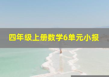 四年级上册数学6单元小报