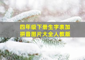 四年级下册生字表加拼音图片大全人教版