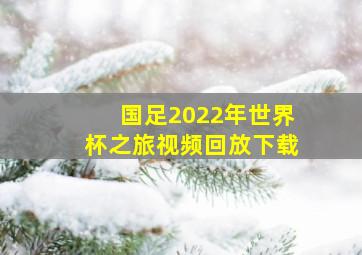 国足2022年世界杯之旅视频回放下载