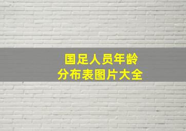 国足人员年龄分布表图片大全