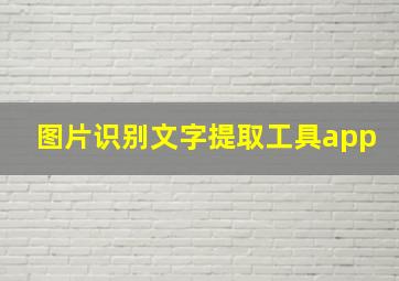 图片识别文字提取工具app