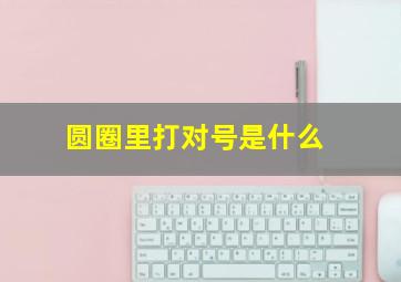 圆圈里打对号是什么