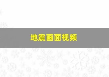 地震画面视频