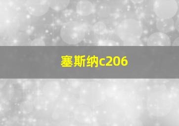 塞斯纳c206