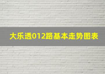 大乐透012路基本走势图表