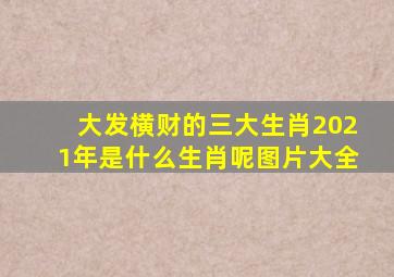 大发横财的三大生肖2021年是什么生肖呢图片大全