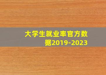 大学生就业率官方数据2019-2023