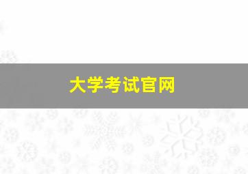 大学考试官网