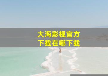 大海影视官方下载在哪下载