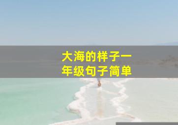 大海的样子一年级句子简单