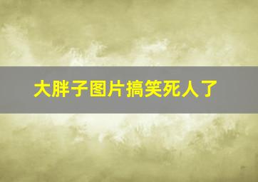 大胖子图片搞笑死人了