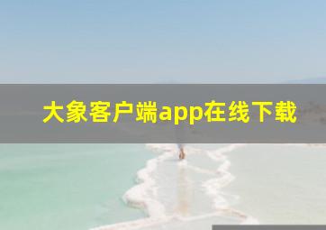 大象客户端app在线下载