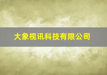 大象视讯科技有限公司