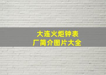 大连火炬钟表厂简介图片大全