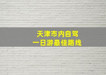 天津市内自驾一日游最佳路线