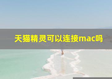 天猫精灵可以连接mac吗