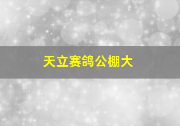 天立赛鸽公棚大