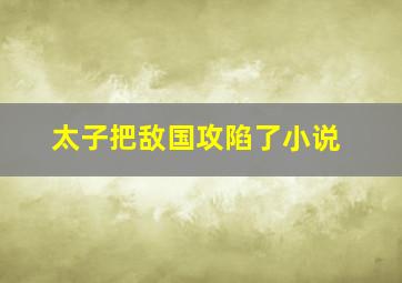 太子把敌国攻陷了小说