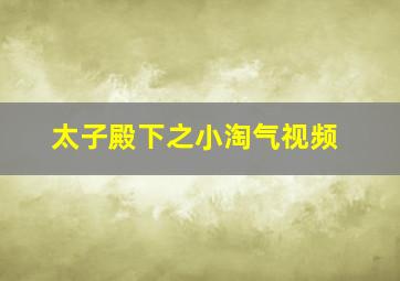 太子殿下之小淘气视频