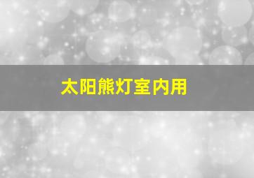 太阳熊灯室内用