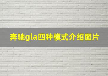 奔驰gla四种模式介绍图片