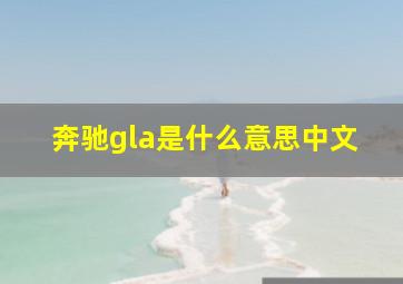 奔驰gla是什么意思中文