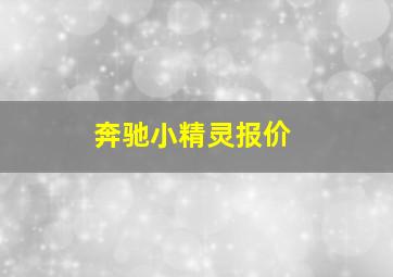 奔驰小精灵报价