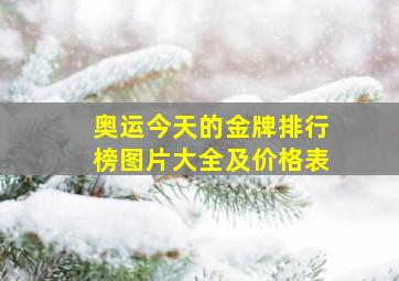 奥运今天的金牌排行榜图片大全及价格表