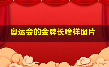 奥运会的金牌长啥样图片