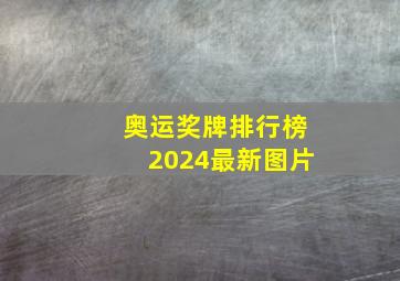 奥运奖牌排行榜2024最新图片