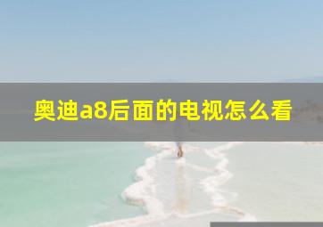 奥迪a8后面的电视怎么看