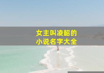 女主叫凌韶的小说名字大全