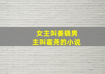 女主叫姜晓男主叫霍尧的小说