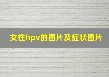 女性hpv的图片及症状图片