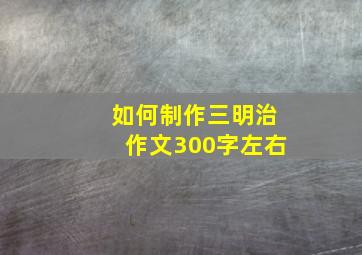 如何制作三明治作文300字左右