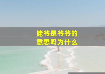 姥爷是爷爷的意思吗为什么