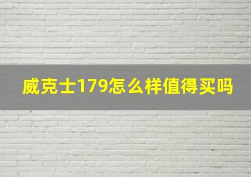 威克士179怎么样值得买吗