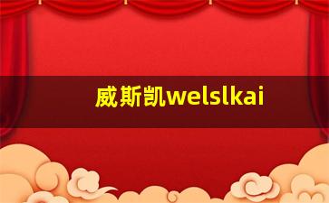 威斯凯welslkai