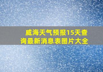 威海天气预报15天查询最新消息表图片大全