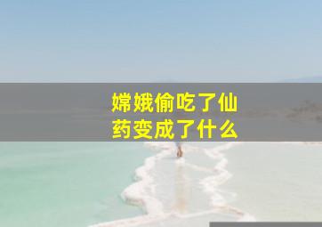 嫦娥偷吃了仙药变成了什么