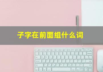 子字在前面组什么词