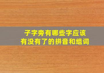 子字旁有哪些字应该有没有了的拼音和组词