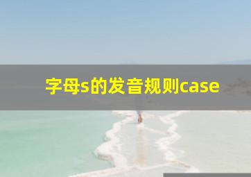 字母s的发音规则case