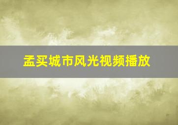 孟买城市风光视频播放