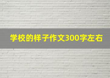 学校的样子作文300字左右