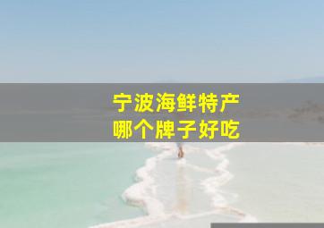 宁波海鲜特产哪个牌子好吃