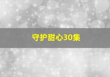 守护甜心30集