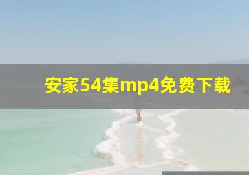 安家54集mp4免费下载